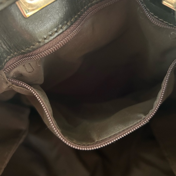 Gucci Monogram Canvas Classic Logo Rucksack Drawstring Shoulder Bag Y2K - Picture 8 of 16